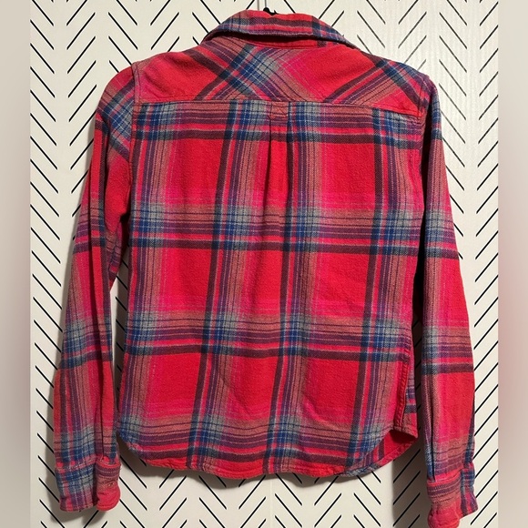 American Eagle Y2K Favorite Fit Plaid Flannel Button Up Vtg Cotton Fall Casual - Picture 7 of 8